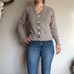 Everlane recashmere cardigan gray xs